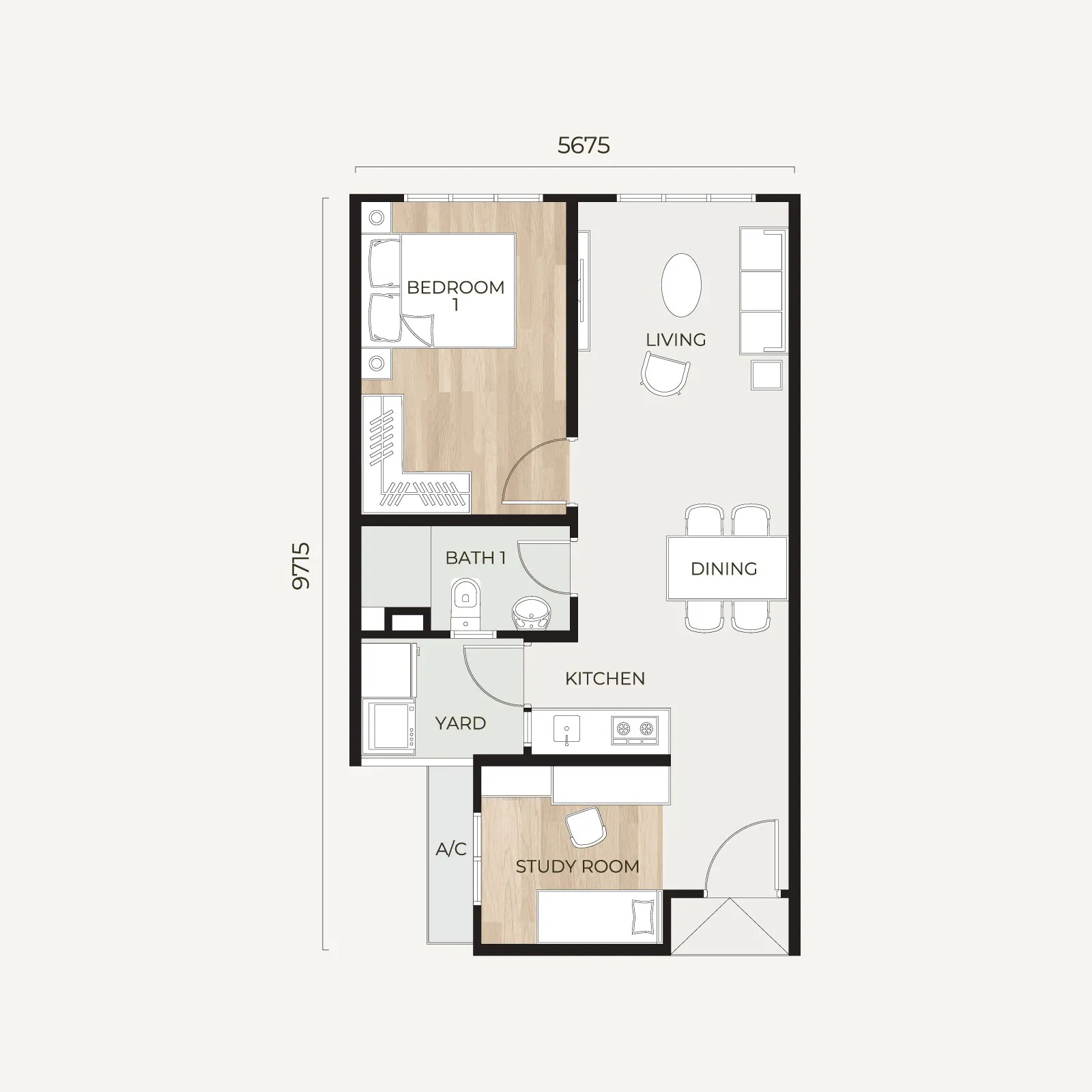 Tamu Type A floor plan